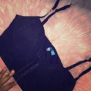 Black push up bralette